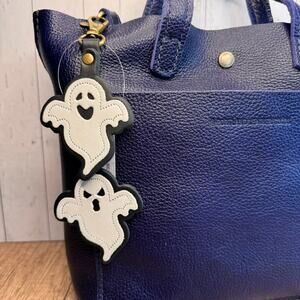 Portland Leather Ghost Twins Halloween Bag Charm Purse Flair NEW Fast Ship